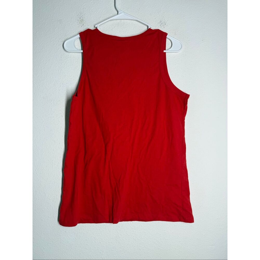 Disney Mickey Mouse Kids XL Red Tank Top Patriotic USA Graphic Sleeveless Shirt - Picture 3 of 7